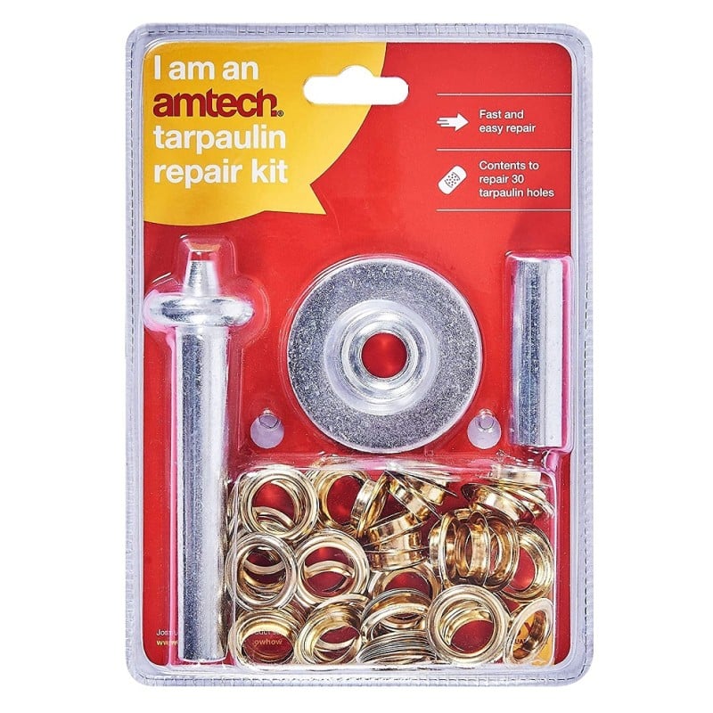 Dekton Grommet Installation Tarpaulin Eyelet Repair Amtech Tool Set